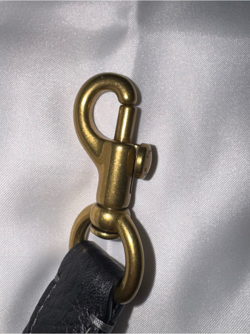 Coach Cary Small Soft Black Pebble Leather Crossbody Bag - Picture 10 of 11